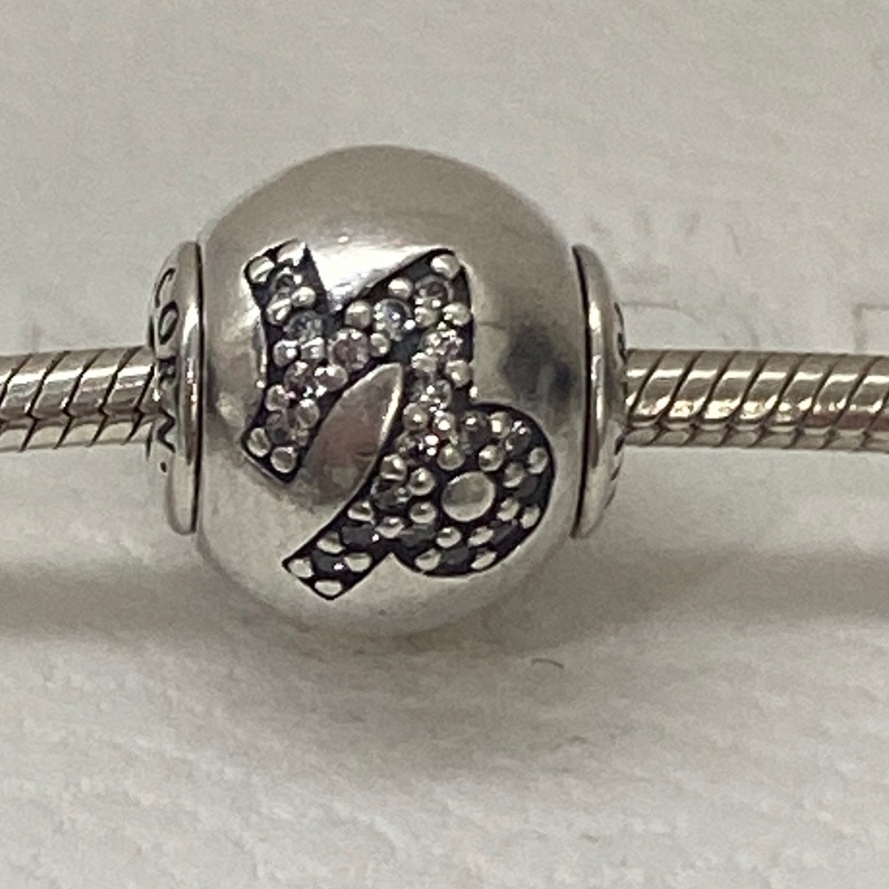 Pandora Silver Bracelet with Black Accents